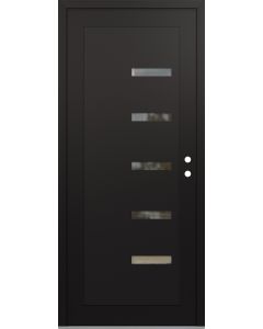 Diamond C8 36" x 80" black/black clear Glass Panel black LHI