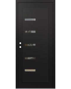 Diamond C8 36" x 80" black/black clear Glass Panel black RHI