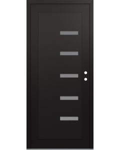 Diamond C8 36" x 80" black/white frosted Glass Panel black LHI