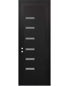 DIAMOND C8 36" X 96" BLACK/WHITE FROSTED GLASS PANEL BLACK RHI
