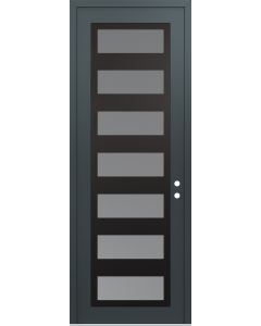 DIAMOND C9 36" X 96" ANTHRACITE/ANTHRACITE FROSTED GLASS PANEL BLACK LHI