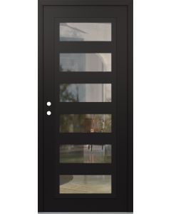 Diamond C9 36" x 80" black/black clear Glass Panel black RHI