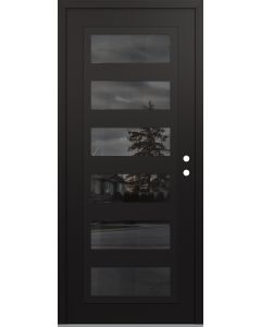 Diamond C9 36" x 80" black/black mirrored Glass Panel black LHI