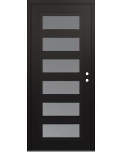 Diamond C9 36" x 80" black/white frosted Glass Panel black LHI