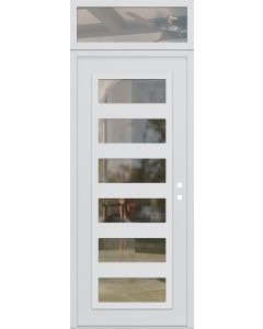 DIAMOND C9 36" X 96" WHITE/WHITE CLEAR GLASS PANEL WHITE LHI WITH TRANSOM CLEAR GLASS