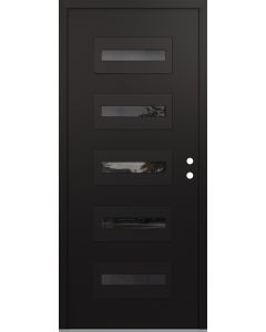 Diamond D4 36" x 80" black/black Mirrored Glass Panel black LHI