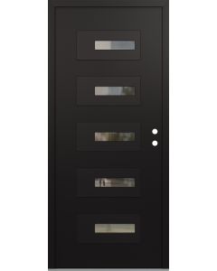 Diamond D6 36" x 80" black/black Clear Glass Panel black LHI