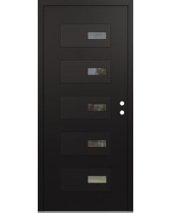 Diamond D7 36" x 80" black/black Clear Glass Panel black LHI