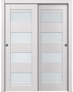 Della Vetro Bianco Noble Bypass doors