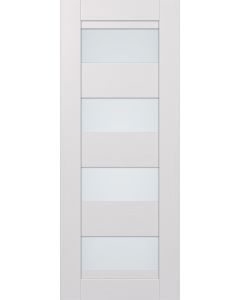 DOOR SLAB DELLA VETRO BIANCO NOBLE 24" X 92 1/2" X 1 9/16" FROSTED GLASS