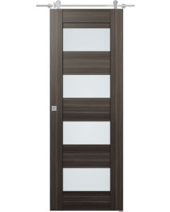 Della Vetro Gray Oak Barn doors