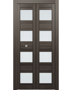 Della Vetro Gray Oak Bi-folding doors