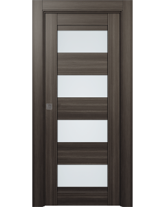 Della Vetro Gray Oak Pocket doors