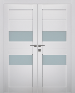 Dessa Vetro Bianco Noble Double doors