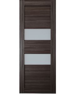 DOOR SLAB DESSA VETRO GRAY OAK 36" X 84" X 1 9/16" FROSTED GLASS