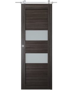 Dessa Vetro Gray Oak Barn doors