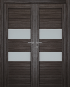 Dessa Vetro Gray Oak Double doors