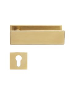 DND DUE LEVER ANTIQUE SATIN GOLD KEYED DU11YPVD-SG