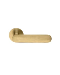 DND SHORT LEVER ANTIQUE SATIN GOLD KEYED SH12YPVD-SG