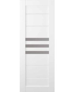DOOR SLAB DOME VETRO BIANCO NOBLE 36" X 92 1/2" X 1 9/16" FROSTED GLASS