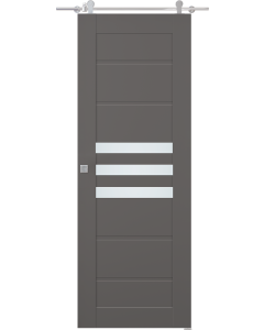 Dome Vetro Gray Matte Barn doors