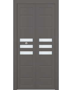Dome Vetro Gray Matte Bi-folding doors