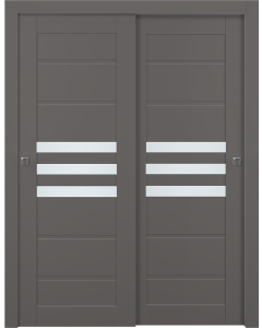 Dome Vetro Gray Matte Bypass doors