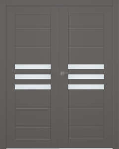 Dome Vetro Gray Matte Double doors