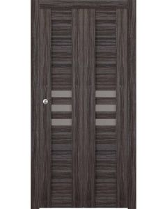 Dome Vetro Gray Oak Bi-folding doors