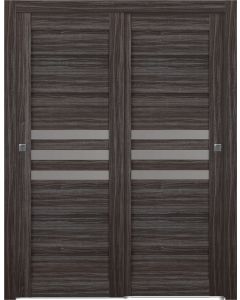 Dome Vetro Gray Oak Bypass doors