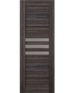 DOOR SLAB DOME VETRO GRAY OAK 36" X 92 1/2" X 1 9/16" FROSTED GLASS