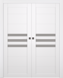 Dome Vetro Snow White Double pocket doors