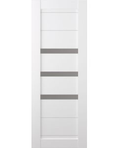 DOOR SLAB DORA VETRO BIANCO NOBLE 18" X 92 1/2" X 1 9/16" FROSTED GLASS