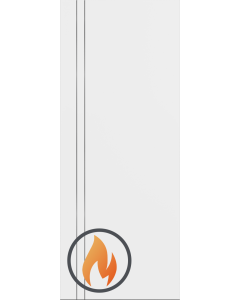 DOOR SLAB 20 MIN FIRE RATED 2V SNOW WHITE 28" X 84" X 1 3/4"