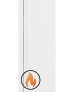 DOOR SLAB 20 MIN FIRE RATED 2V BIANCO NOBLE 28" X 96" X 1 3/4"