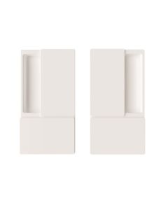 AGB KIT MANIGLIA WAVE PASSAGE WHITE B3000000FM