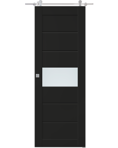 Edna Vetro Black Matte Barn doors