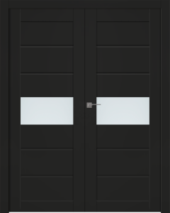 Edna Vetro Black Matte Double doors