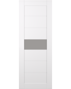 DOOR SLAB EDNA VETRO SNOW WHITE 28" X 80" X 1 3/4" FROSTED GLASS