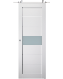 Edna Vetro Bianco Noble Barn doors