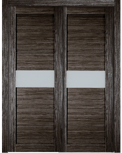 Edna Vetro Gray Oak Bypass doors