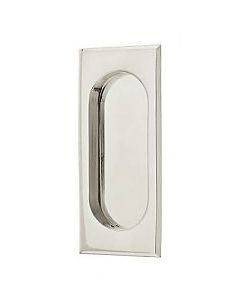 EMTEK FLUSH PULL RECTANGULAR PASSAGE POLISHED CHROME (US26) 2201