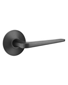 EMTEK ATHENA LEVER WITH MODERN ROSETTE PRIVACY LH FLAT BLACK (US19) 5207