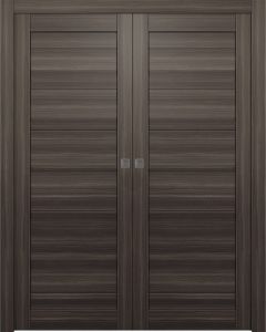 Ermi Gray Oak Double pocket doors