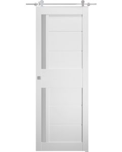 Esta Vetro Bianco Noble Barn doors