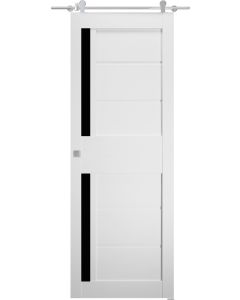 Esta Bl Vetro Bianco Noble Barn doors