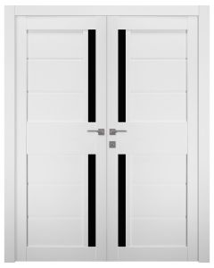 Esta Bl Vetro Bianco Noble Double doors