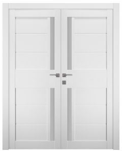 Esta Vetro Bianco Noble Double doors