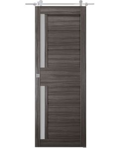 Esta Vetro Gray Oak Barn doors