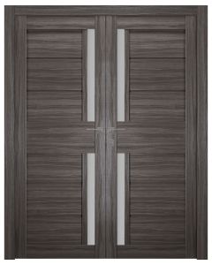 Esta Vetro Gray Oak Double doors